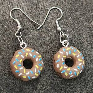 Frosted Donut Earrings